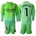 Real Madrid Thibaut Courtois #1 Målvakt Barnkläder Borta matchtröja till baby 2025-26 Långärmad (+ Korta byxor) Billigt